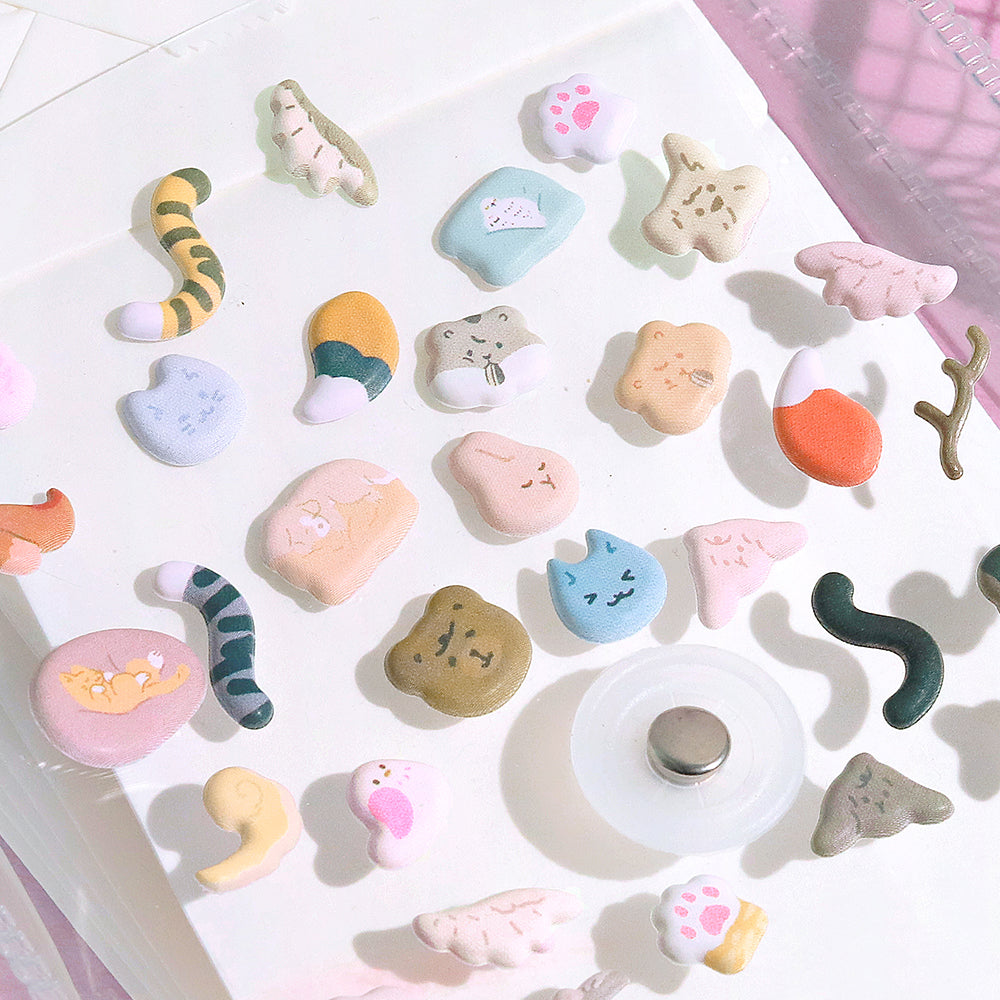 BGM Seat Seal in Mini Animal — BGM decorative sticker — for journaling, planners and scrapbooking, at Cityluxe Singapore