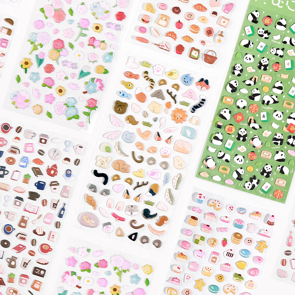 BGM Seat Seal in Mini Animal — BGM decorative sticker — for journaling, planners and scrapbooking, at Cityluxe Singapore
