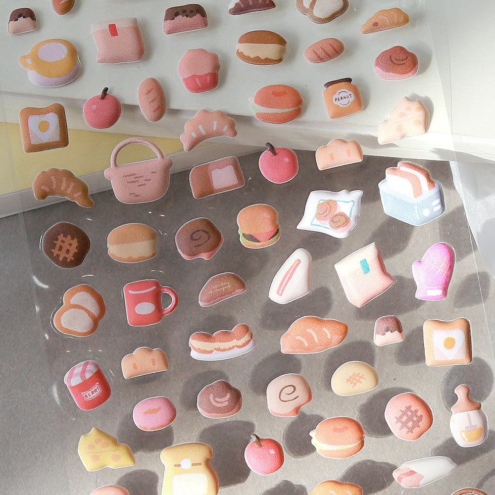 BGM Seat Seal in Mini Breads — BGM decorative sticker — for journaling, planners and scrapbooking, at Cityluxe Singapore