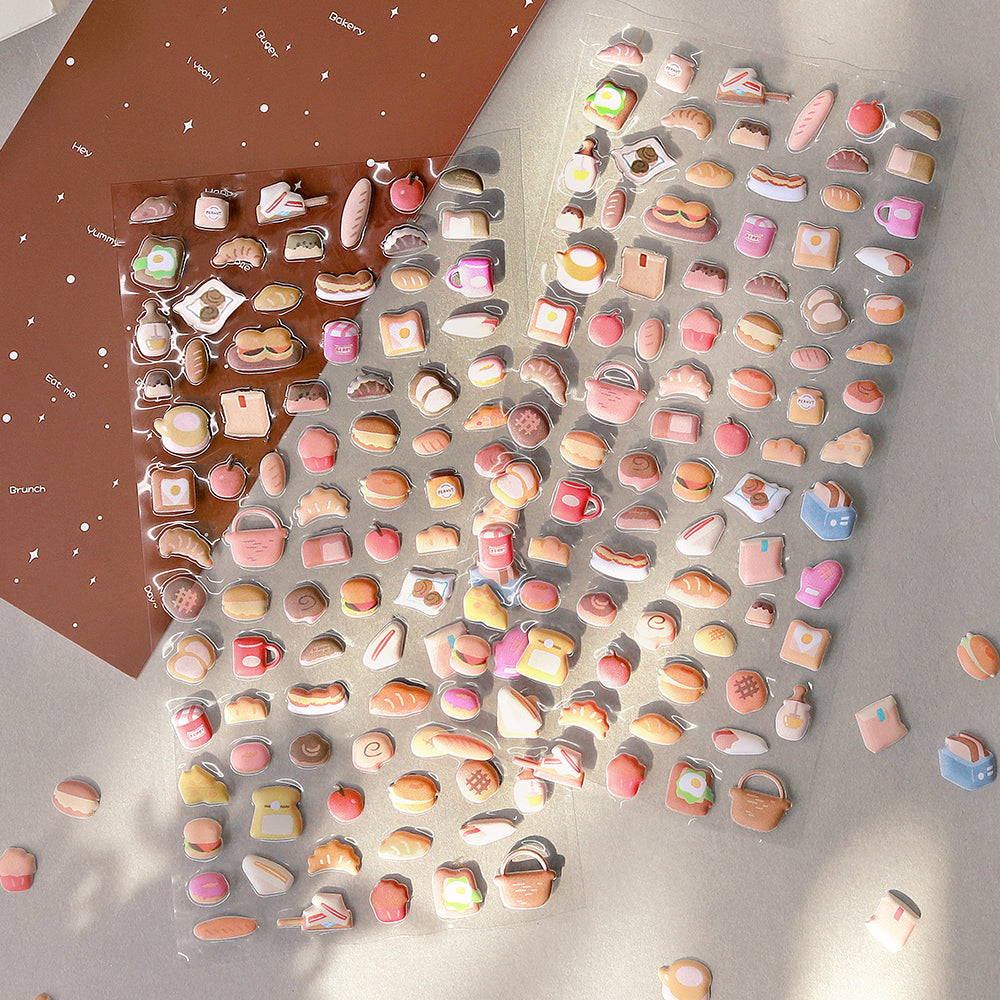 BGM Seat Seal in Mini Breads — BGM decorative sticker — for journaling, planners and scrapbooking, at Cityluxe Singapore