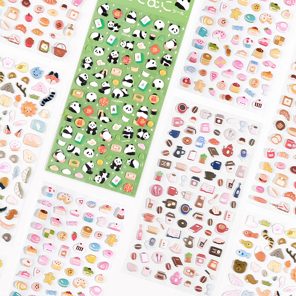 BGM Seat Seal in Mini Cafe — BGM decorative sticker — for journaling, planners and scrapbooking, at Cityluxe Singapore