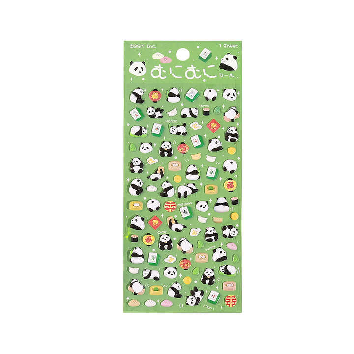 BGM Seat Seal in Mini Panda — BGM decorative sticker — for journaling, planners and scrapbooking, at Cityluxe Singapore
