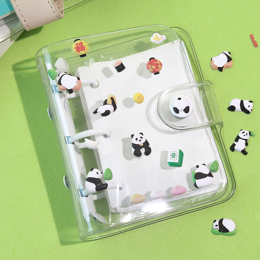 BGM Seat Seal in Mini Panda — BGM decorative sticker — for journaling, planners and scrapbooking, at Cityluxe Singapore