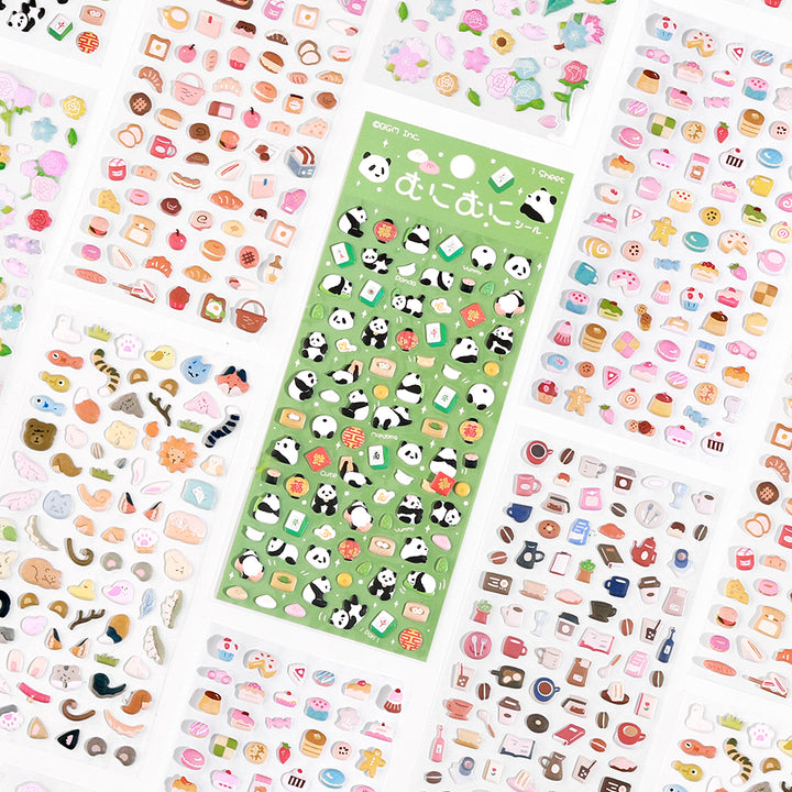 BGM Seat Seal in Mini Panda — BGM decorative sticker — for journaling, planners and scrapbooking, at Cityluxe Singapore