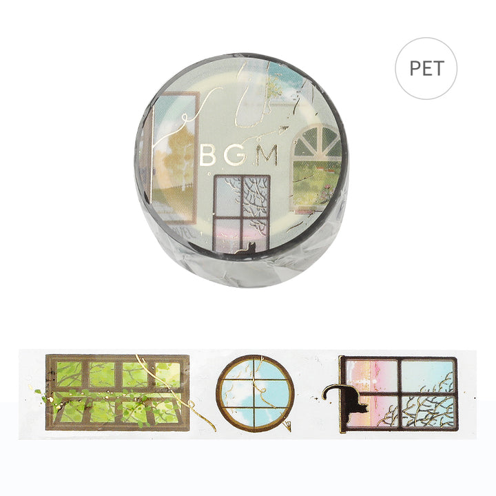 BGM Foil Stamping Clear Tape: Life in Window Scenery — BGM clear tape — transparent adhesive tape, at Cityluxe Singapore