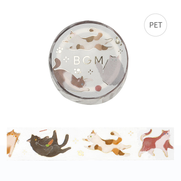 BGM Foil Stamping Clear Tape: Life - Cat&
