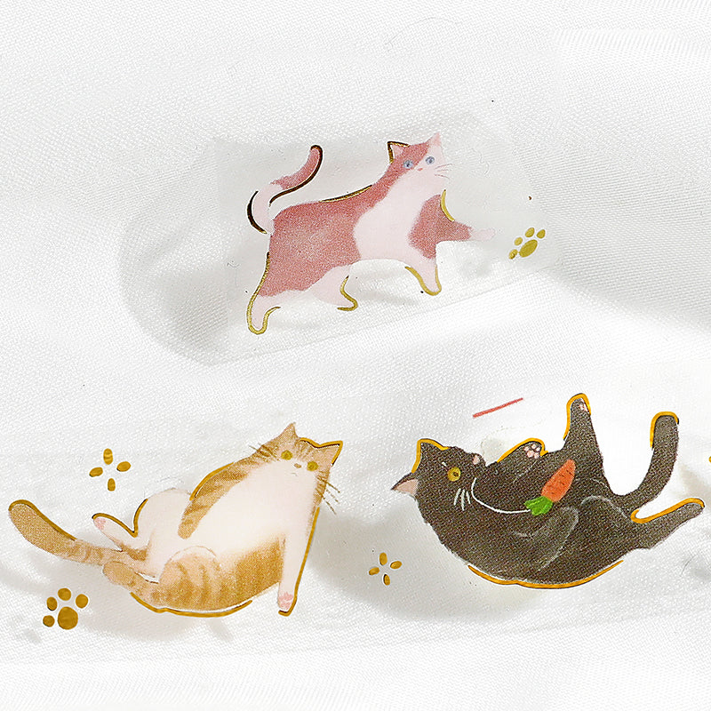 BGM Foil Stamping Clear Tape: Life - Cat&