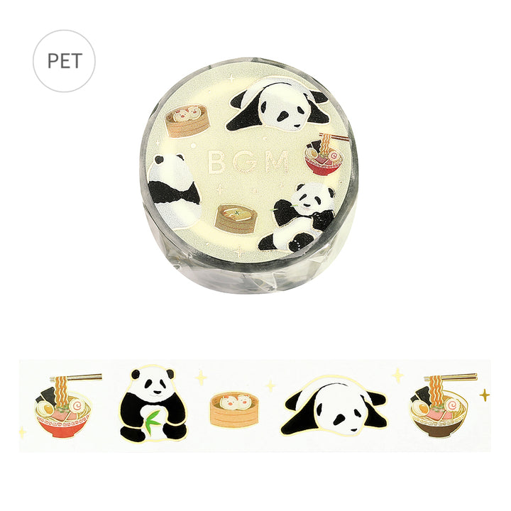 BGM Foil Stamping Clear Tape: Life in Panda Chinese — BGM clear tape — transparent adhesive tape, at Cityluxe Singapore