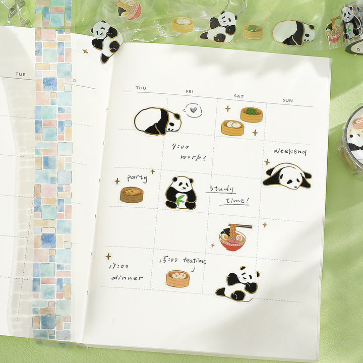 BGM Foil Stamping Clear Tape: Life in Panda Chinese — BGM clear tape — transparent adhesive tape, at Cityluxe Singapore