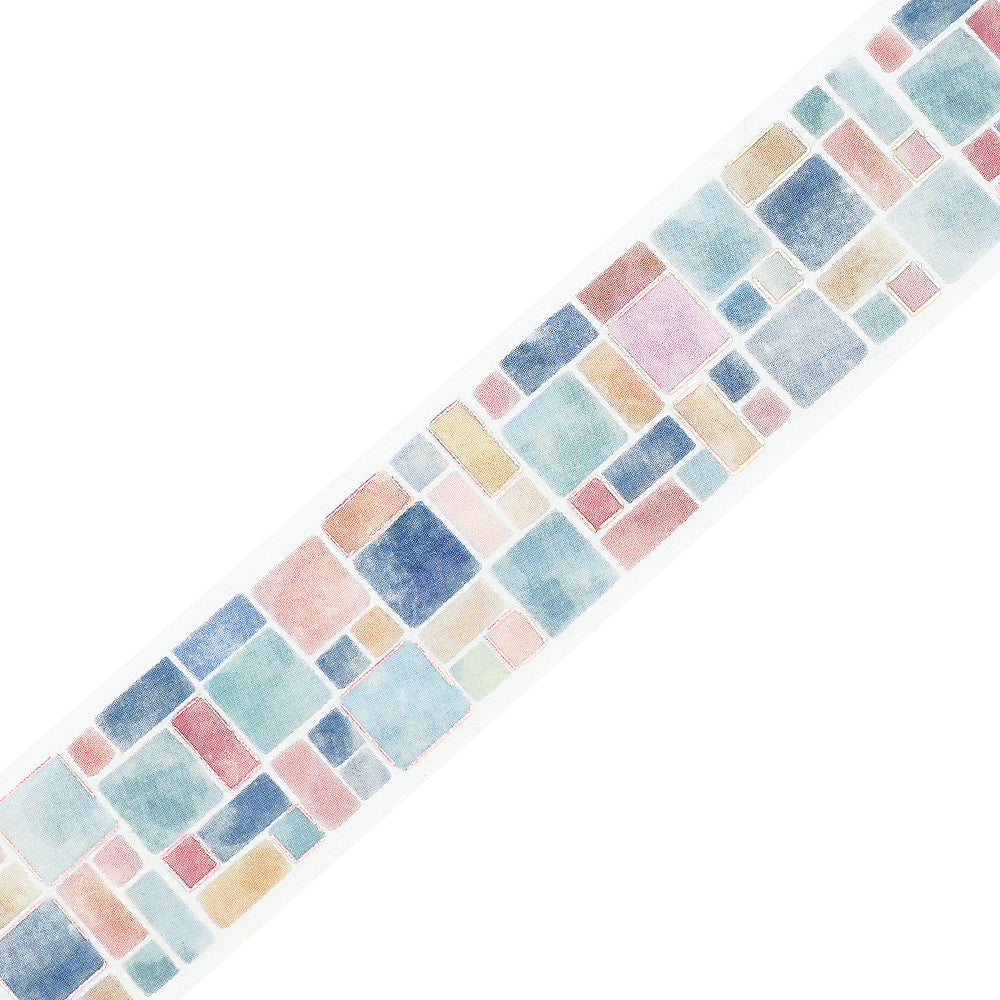BGM Foil Stamping Clear Tape: Life in Tile Pattern — BGM clear tape — transparent adhesive tape, at Cityluxe Singapore