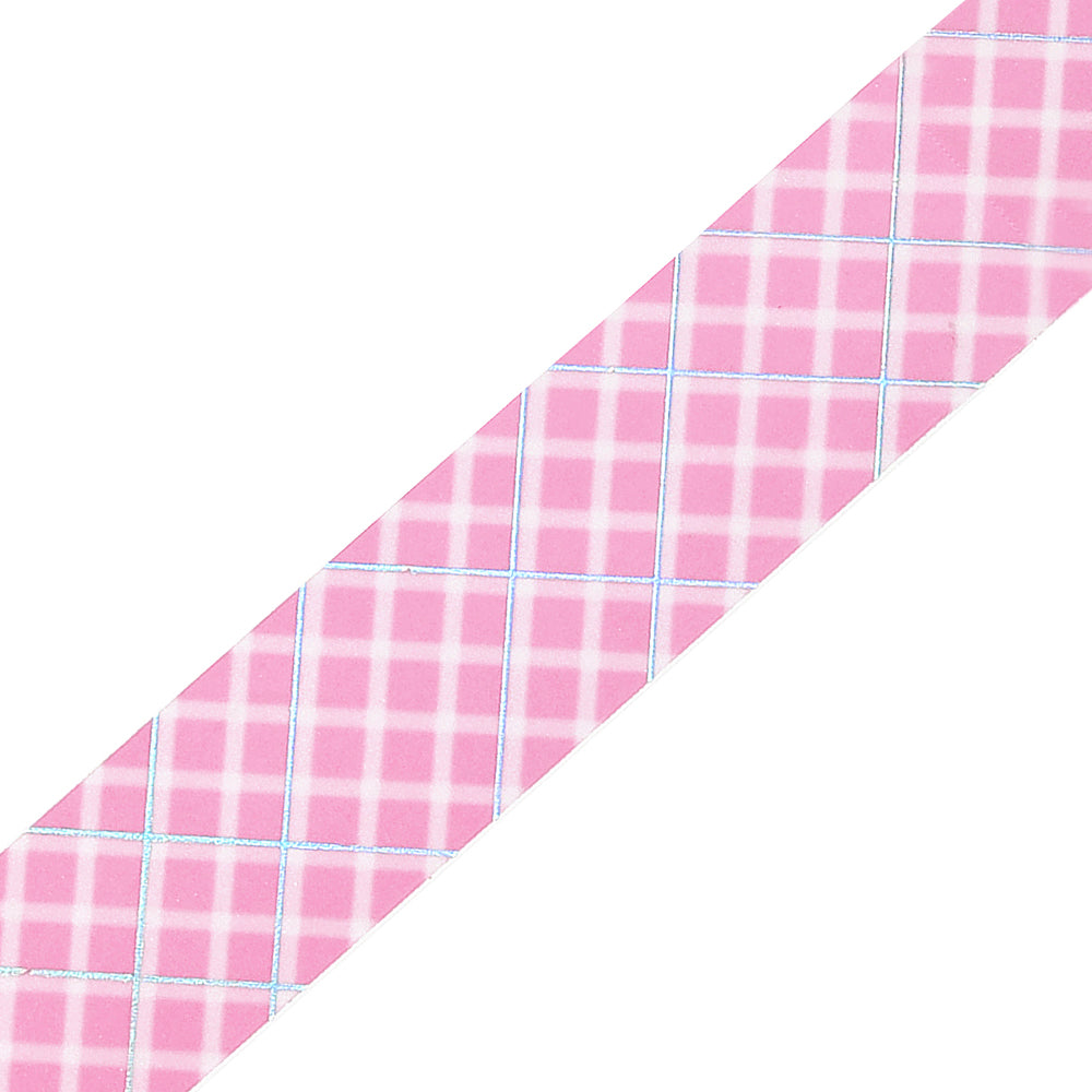 BGM Foil Stamping Clear Tape: Life in Pink Lattice — BGM clear tape — transparent adhesive tape, at Cityluxe Singapore