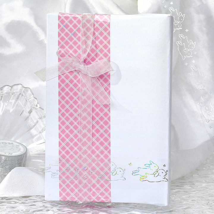 BGM Foil Stamping Clear Tape: Life in Pink Lattice — BGM clear tape — transparent adhesive tape, at Cityluxe Singapore