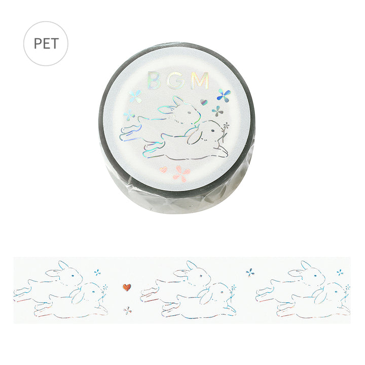 BGM Foil Stamping Clear Tape: Life in Bunny — BGM clear tape — transparent adhesive tape, at Cityluxe Singapore