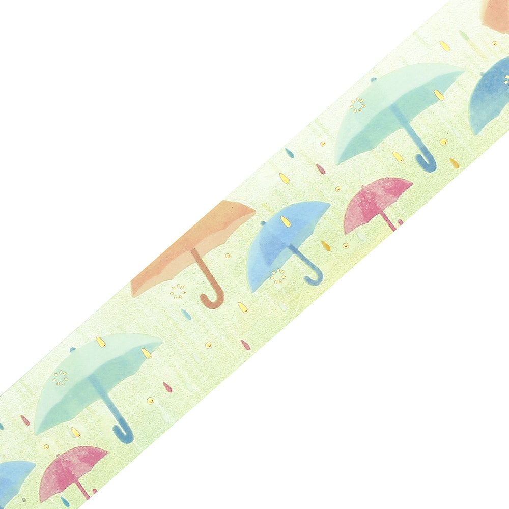 BGM Summer Limited Clear Tape in Colorful Umbrella — BGM clear tape — transparent adhesive tape, at Cityluxe Singapore