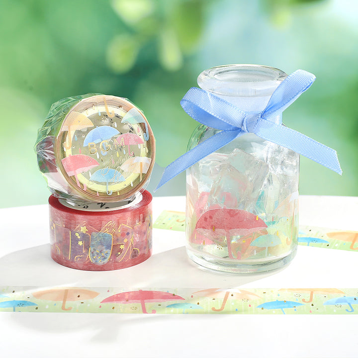 BGM Summer Limited Clear Tape - Colorful Umbrella — with packaging