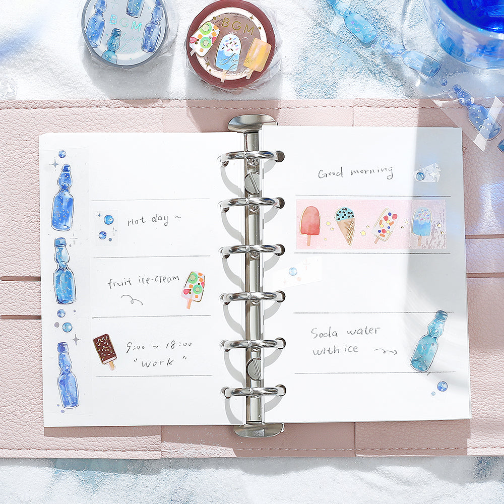 BGM Summer Limited Clear Tape in Ice Cream — BGM clear tape — transparent adhesive tape, at Cityluxe Singapore