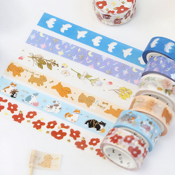 Load image into Gallery viewer, BGM Foil Stamping Masking Tape - Puppy
