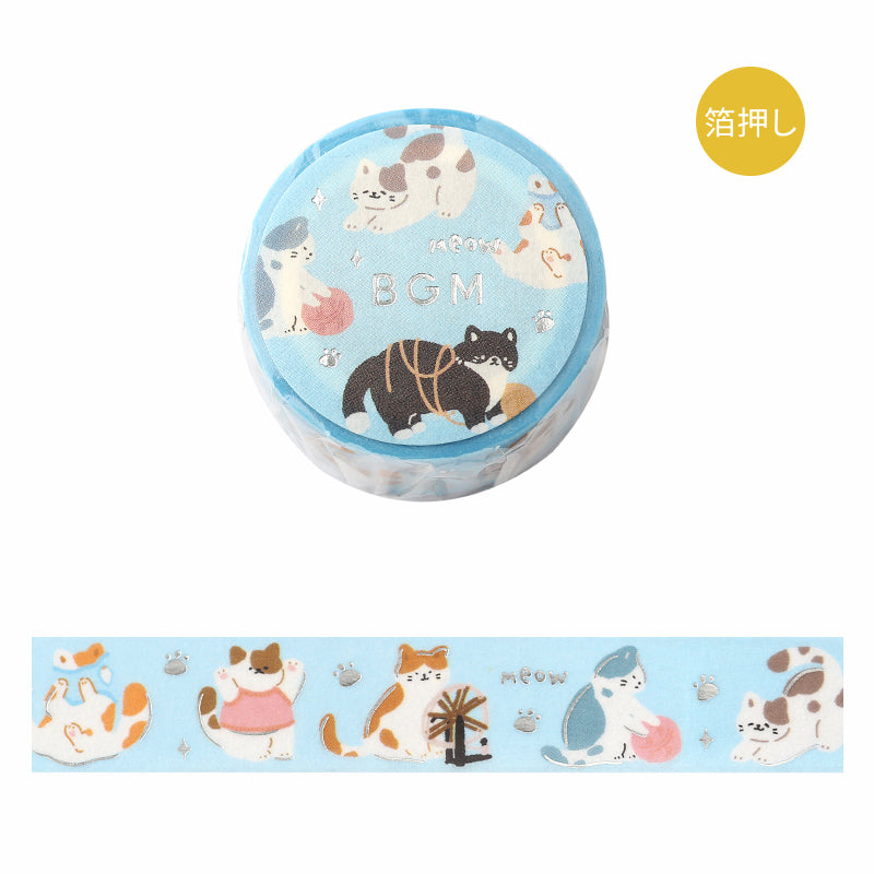 BGM Foil Stamping Masking Tape - Meow