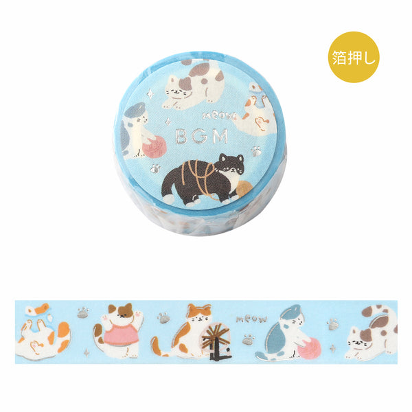 Load image into Gallery viewer, BGM Foil Stamping Masking Tape - Meow
