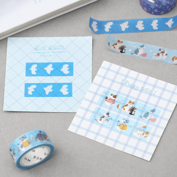 Load image into Gallery viewer, BGM Foil Stamping Masking Tape - Meow
