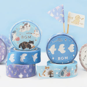 BGM Foil Stamping Masking Tape - Meow