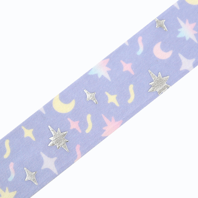 BGM Foil Stamping Masking Tape in Shining — BGM washi tape — decorative Japanese paper tape for journaling and craft, at Cityluxe Singapore