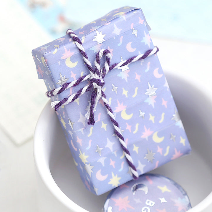 BGM Foil Stamping Masking Tape in Shining — BGM washi tape — decorative Japanese paper tape for journaling and craft, at Cityluxe Singapore