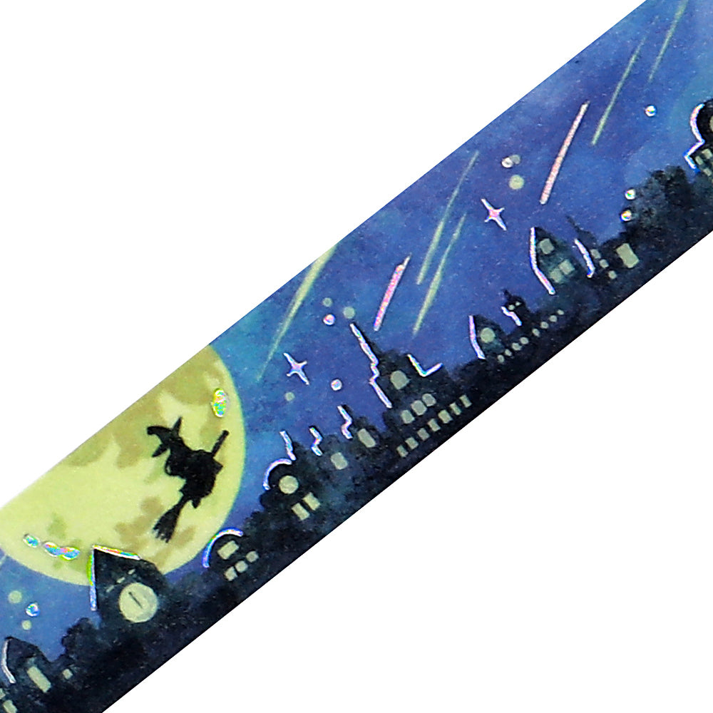 BGM Foil Stamping Masking Tape in A Town Where Witches Live — BGM washi tape — decorative Japanese paper tape for journaling and craft, at Cityluxe Singapore