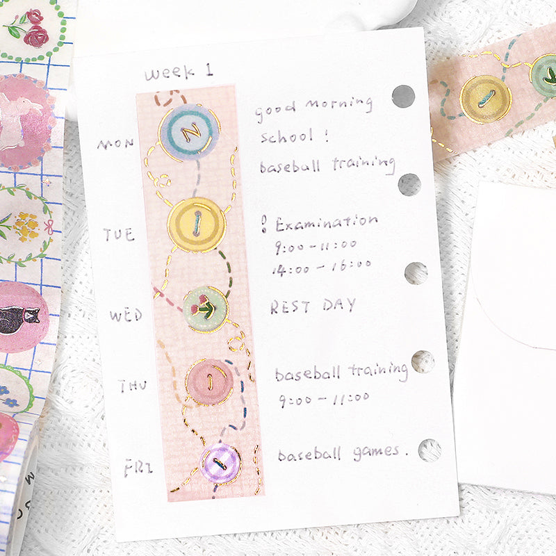 BGM Foil Stamping Masking Tape - Color Button