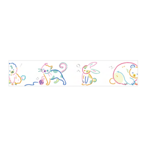 Load image into Gallery viewer, BGM Foil Stamping Masking Tape - Color Zoo

