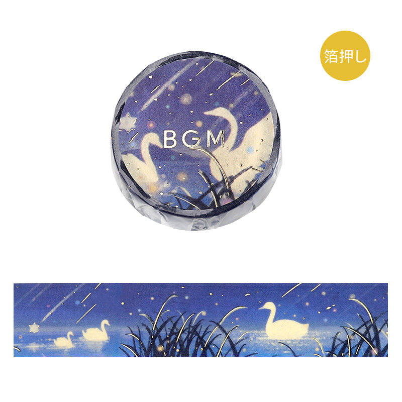 BGM Foil Stamping Masking Tape: Life in Sleeping Forest — BGM masking tape — decorative paper tape for journaling and scrapbooking, at Cityluxe Singapore