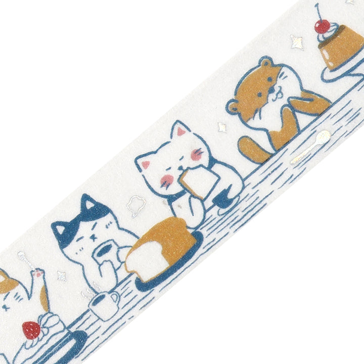 BGM Foil Stamping Masking Tape: Life in Dinner Party — BGM masking tape — decorative paper tape for journaling and scrapbooking, at Cityluxe Singapore