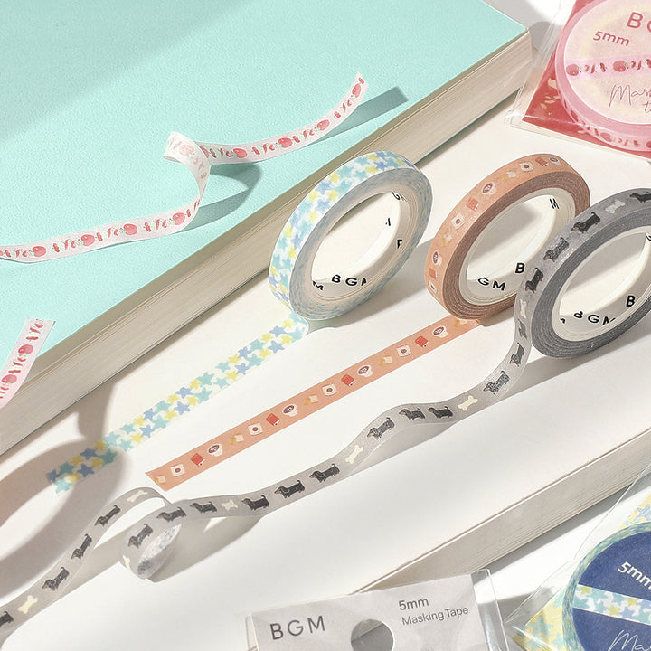 BGM Foil Stamping Masking Tape: Life - Dachshunts
