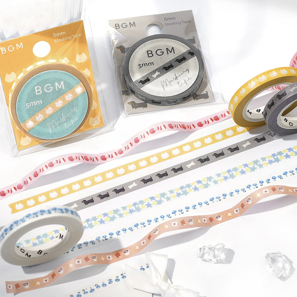 BGM Foil Stamping Masking Tape: Life - Dachshunts