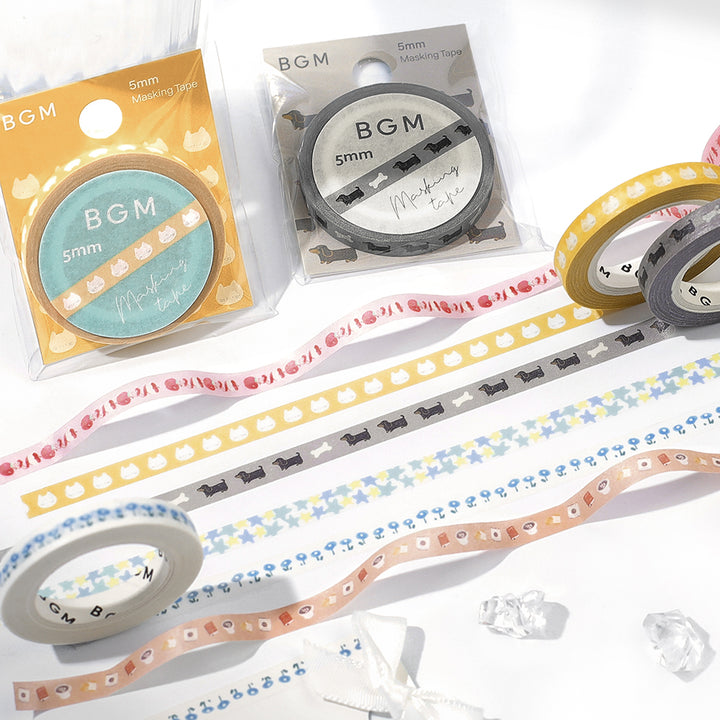 BGM Foil Stamping Masking Tape: Life - Dachshunts