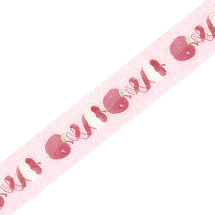 BGM Foil Stamping Masking Tape: Life in Peeled Apples — BGM washi tape — decorative Japanese paper tape for journaling and craft, at Cityluxe Singapore