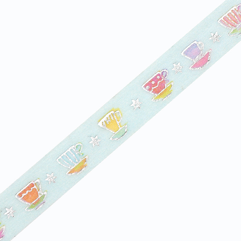 BGM Foil Stamping Masking Tape in Tea Time — BGM masking tape — decorative paper tape for journaling and scrapbooking, at Cityluxe Singapore