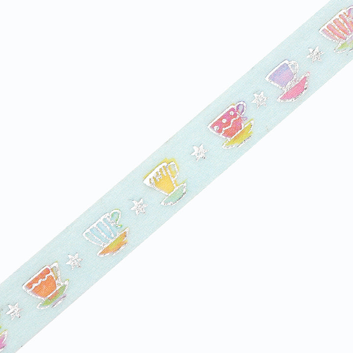 BGM Foil Stamping Masking Tape in Tea Time — BGM masking tape — decorative paper tape for journaling and scrapbooking, at Cityluxe Singapore