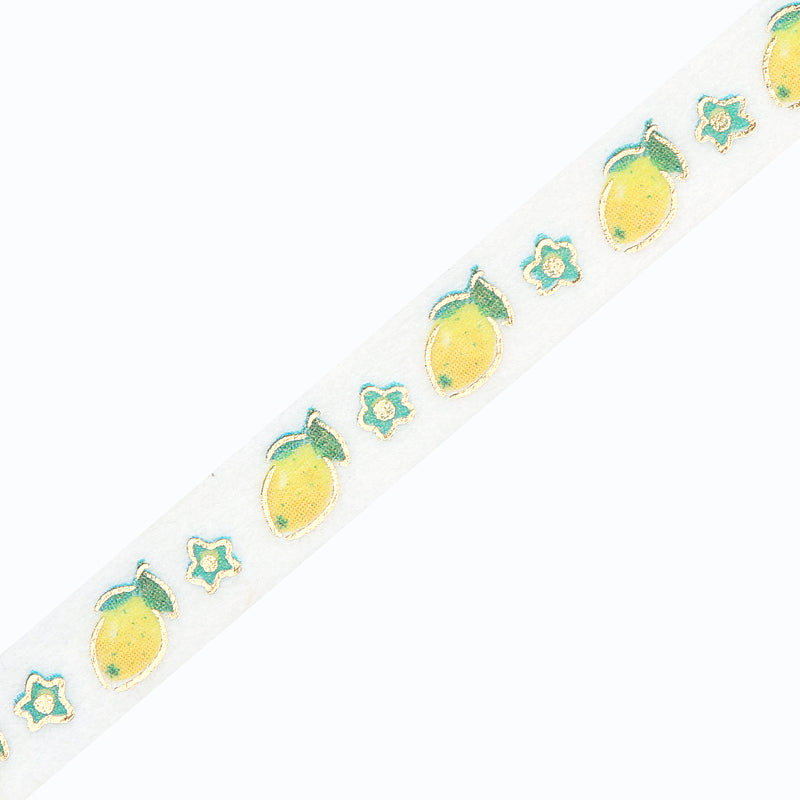 BGM Foil Stamping Masking Tape - Lemon and Flowers