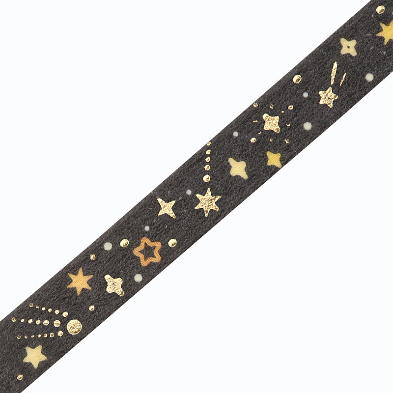 BGM Foil Stamping Masking Tape in Stardust — BGM masking tape — decorative paper tape for journaling and scrapbooking, at Cityluxe Singapore