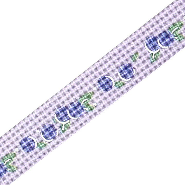 BGM Foil Stamping Masking Tape: Life in Blueberry — BGM washi tape — decorative Japanese paper tape for journaling and craft, at Cityluxe Singapore