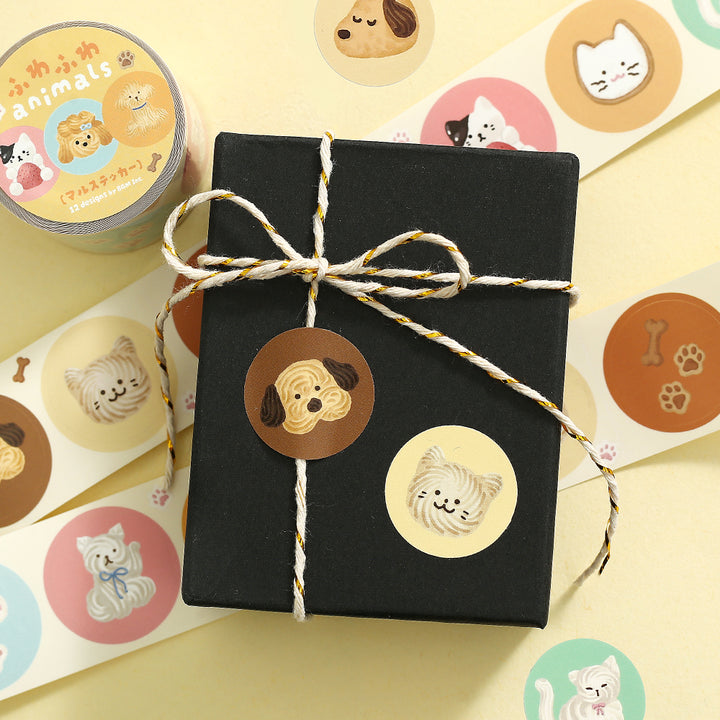 BGM Roll Sticker: Fluffy Animals — in use