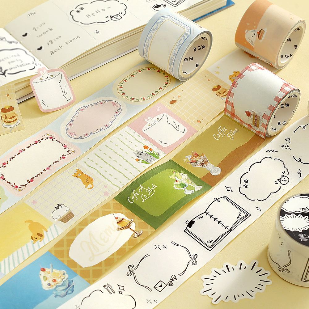 BGM Roll Sticker: Writable - Warm and Cozy Days