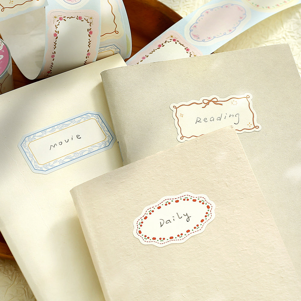 BGM Roll Sticker: Writable - Flower Frame — in use