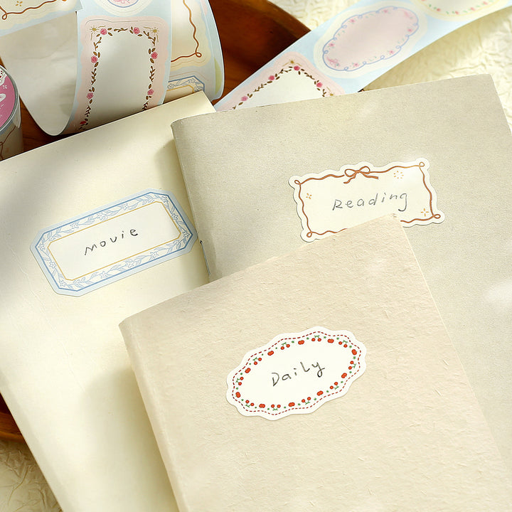 BGM Roll Sticker: Writable - Flower Frame — in use