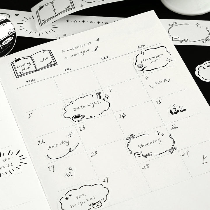 BGM Roll Sticker: Writable - Sketch — in use