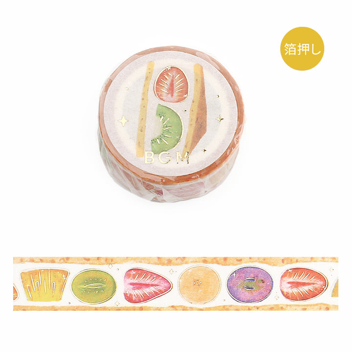 BGM Foil Stamping Masking Tape: Fruit Sandwich - Fruit