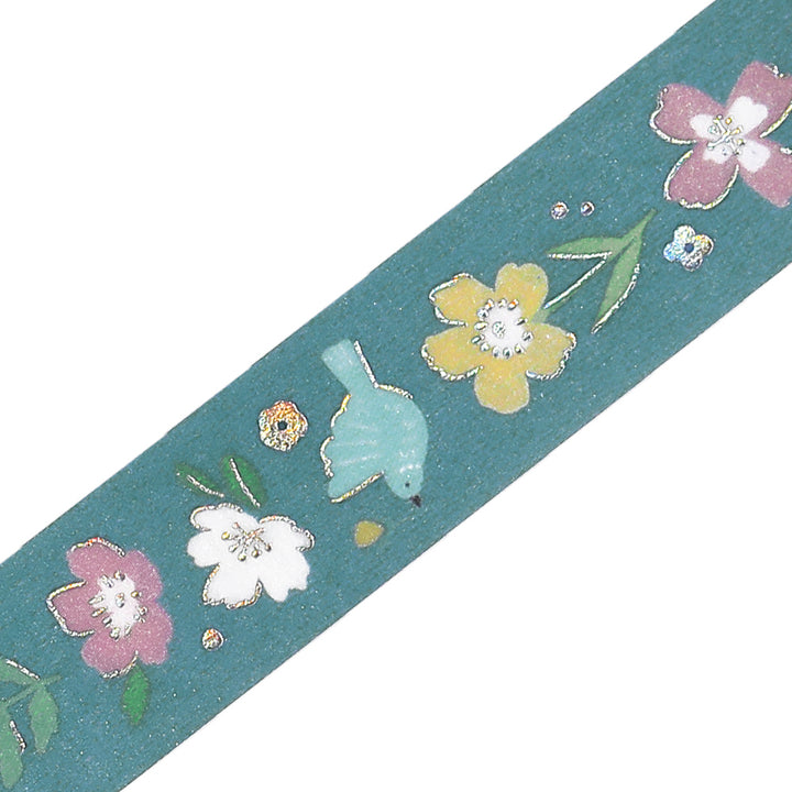 BGM Foil Stamping Masking Tape: Nordic Forest - Melody of Flowers