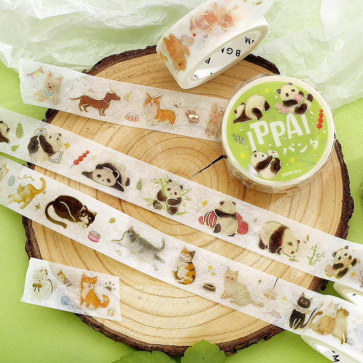 BGM Foil Stamping Masking Tape: IPPAI・Pandas Galore