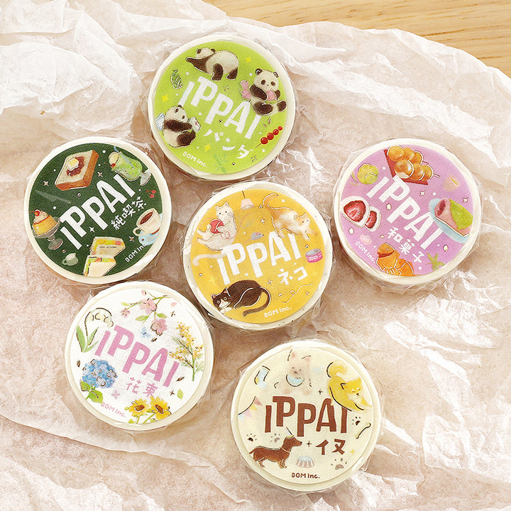 BGM Foil Stamping Masking Tape: IPPAI・Japanese Sweets Galore
